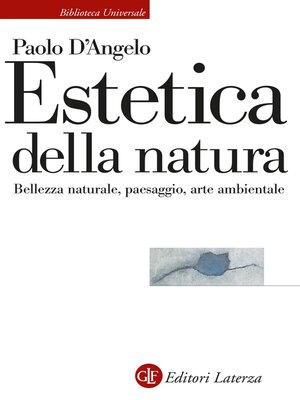 cover image of Estetica della natura